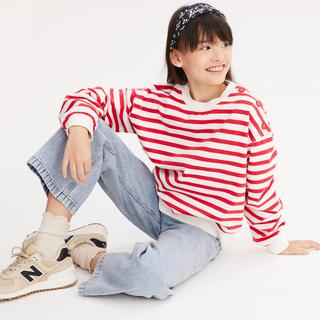 La Redoute Collections  Sweat col rond rayé en molleton 