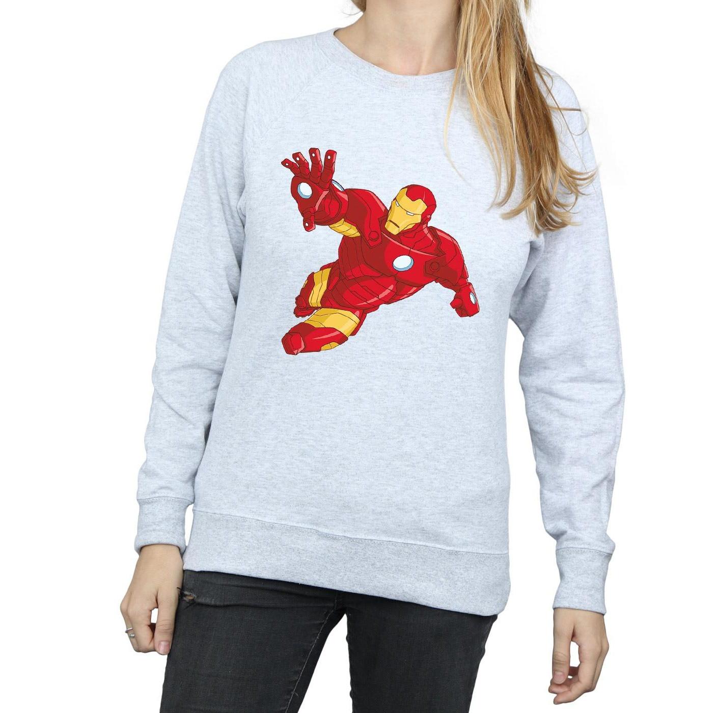 MARVEL Iron Man Bedrucktes Slim Fit Sweatshirt  
