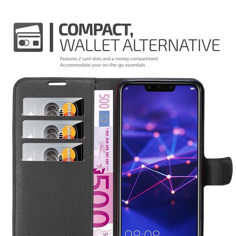Cadorabo  Housse compatible avec Huawei MATE 20 LITE - Coque de protection avec fermeture magnétique, fonction de support et compartiment pour carte 
