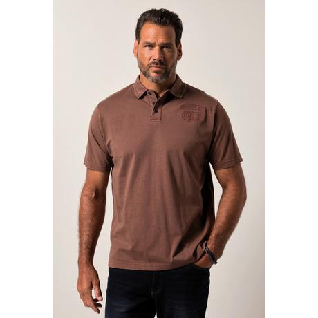 JP1880 Halbarm Poloshirt Badges Vintage Look  