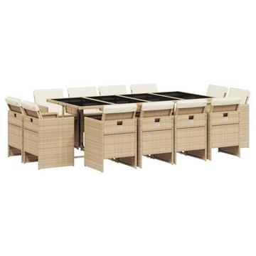 Garten essgruppe poly-rattan