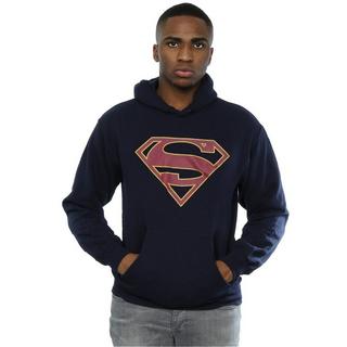 DC COMICS Superman Logo Felpa con Cappuccio  