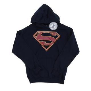 DC COMICS Superman Logo Felpa con Cappuccio  