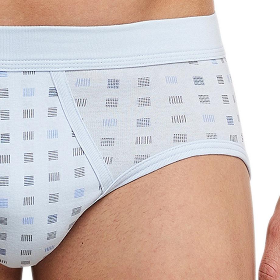 Schiesser Cotton Essentials Costine Fini Slip Sportivo Confezione da 4  