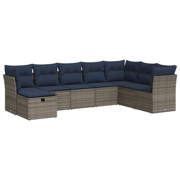 Gartensofa set poly-rattan