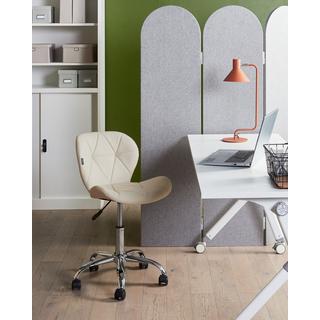 Beliani Chaise de bureau en Cuir PU Moderne VALETTA  