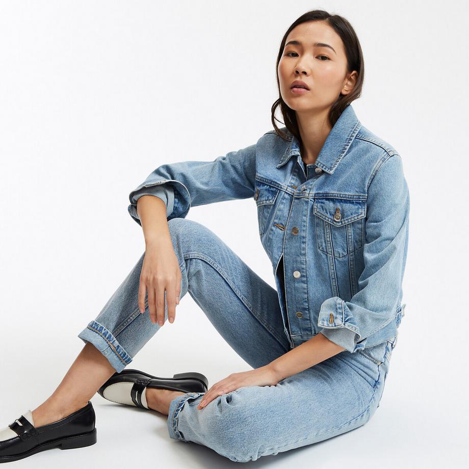 La Redoute Collections Figurnah geschnittene Jeansjacke  