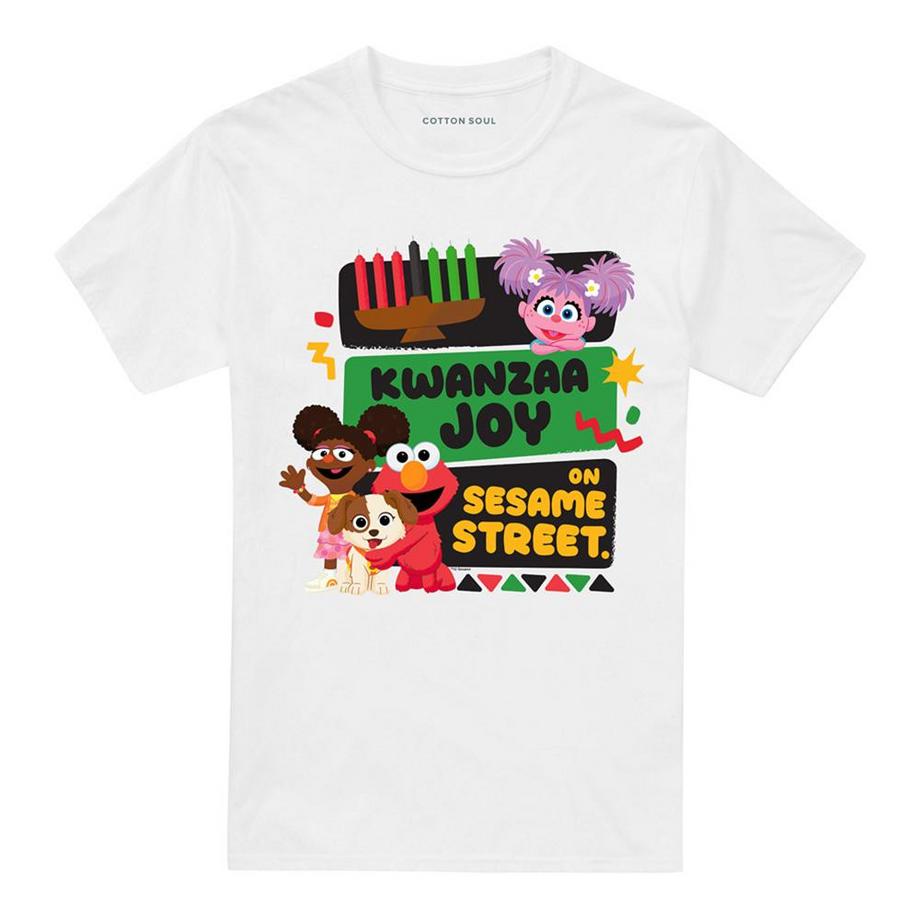 T-ShirtMotif Gabrielle Et Elmo Kwanzaa Joy