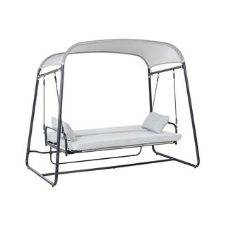 Beliani Balancelle de jardin en Acier Méditerranéen MARSCIANO  