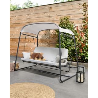Beliani Balancelle de jardin en Acier Méditerranéen MARSCIANO  