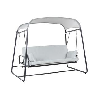 Beliani Balancelle de jardin en Acier Méditerranéen MARSCIANO  