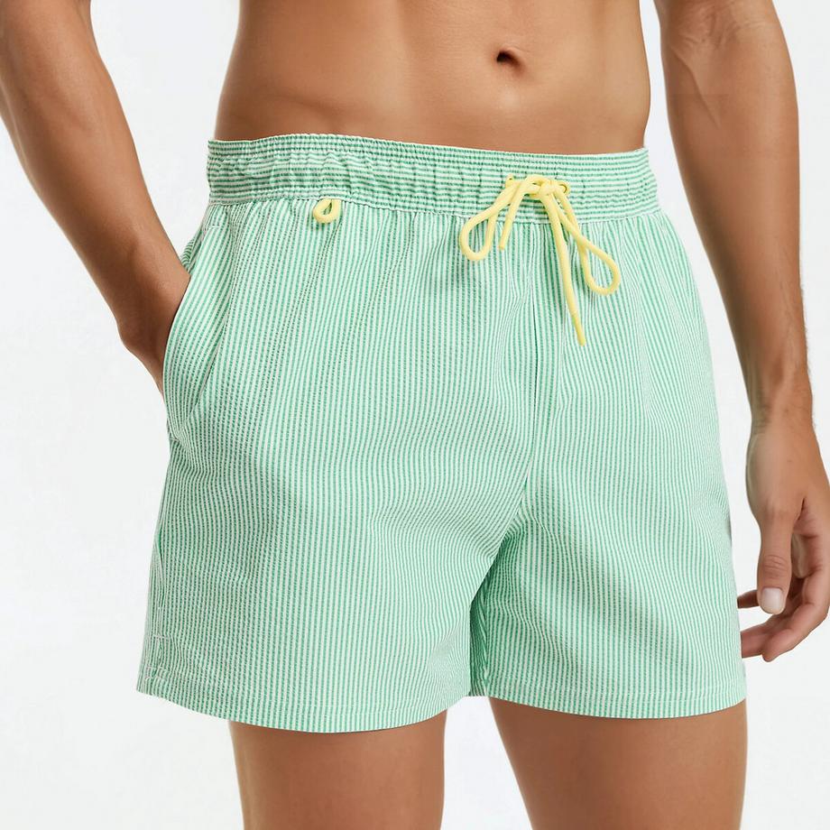 La Redoute Collections Bermuda de bain imprimé Seersucker  