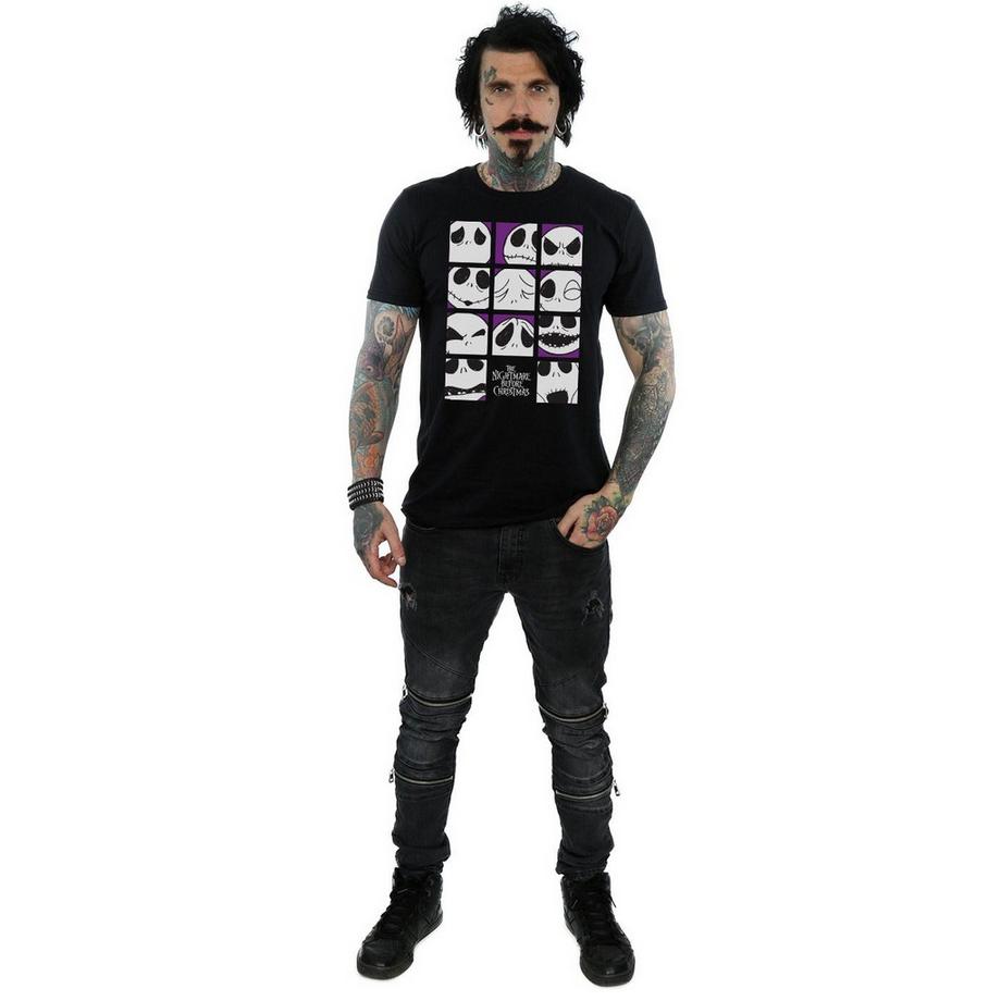 Disney Nightmare Before Christmas Many Faces Of Jack T-Shirt  