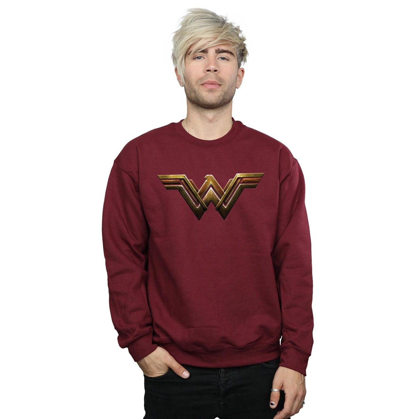 DC COMICS Justice League Wonder Woman Logo Felpa  