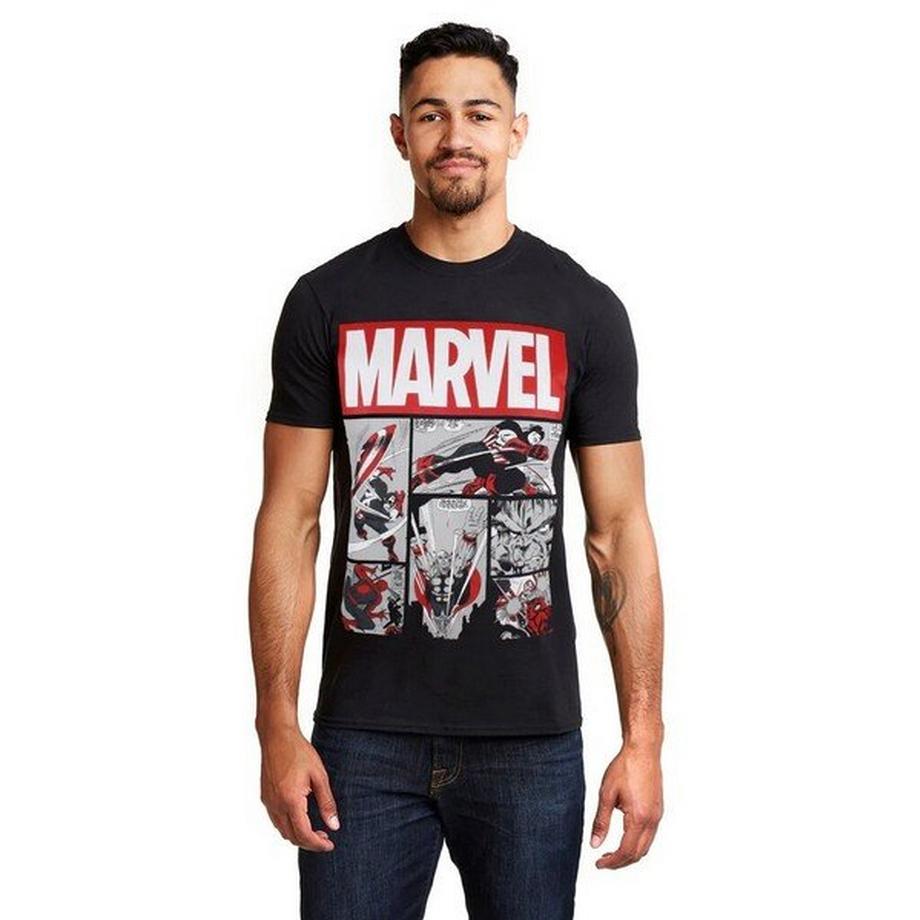 MARVEL Heroes T-Shirt à Panneaux de Bande Dessinée  
