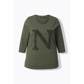 Ulla Popken Nice Classic Girocollo Maniche 3/4 Maglia  