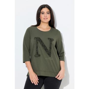 Maglia classica con Nice, scollo a girocollo e maniche a 3/4