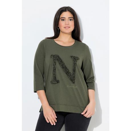 Ulla Popken Nice Classic Girocollo Maniche 3/4 Maglia  