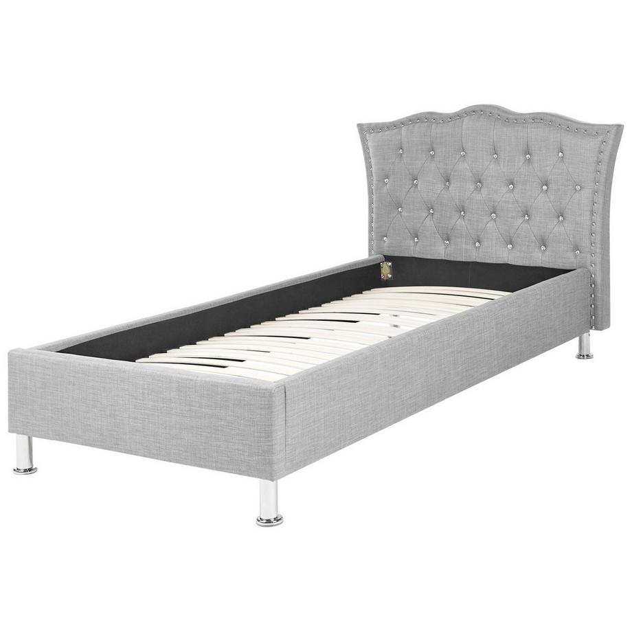 Beliani Bett mit Lattenrost aus Polyester Glamourös METZ  