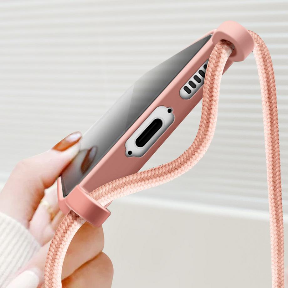 Avizar  Kettenhülle Samsung S23 FE Hellrosa 