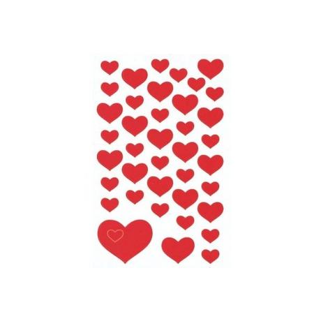 Z-DESIGN Z-DESIGN Sticker Creative 4371 Herze rot 2 Stück  