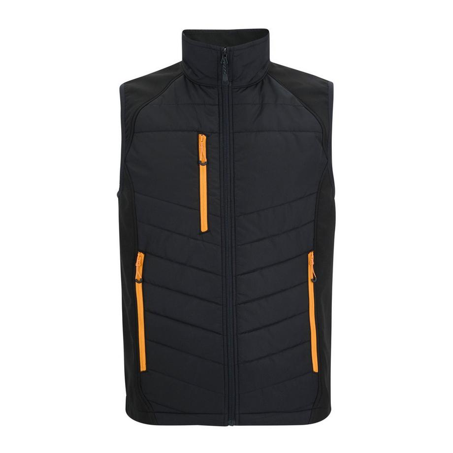 Veste Unie Sans Manches À Col Montant