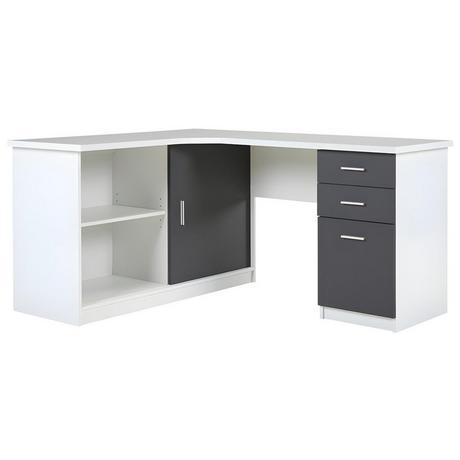 Vente-unique Eckschreibtisch Stauraum NORWY  