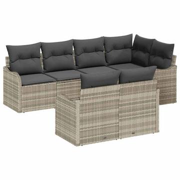 Gartensofa-set poly-rattan