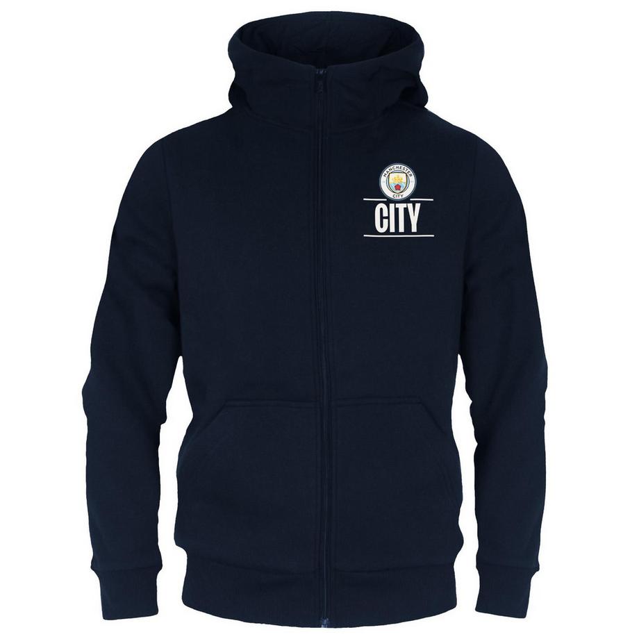 Felpa Con Cappuccio E Zip Intera Pile