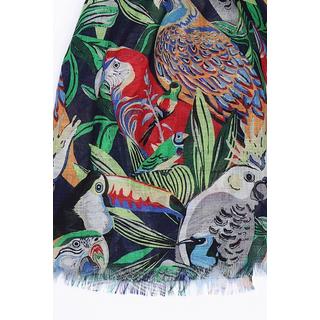 Atelier F&B  Chiffon en coton avec des motifs de jungle 