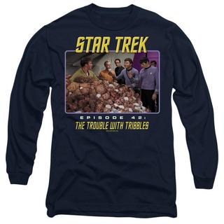 Star Trek Star Trek The Trouble with Tribbles T-Shirt Maniche Lunghe  