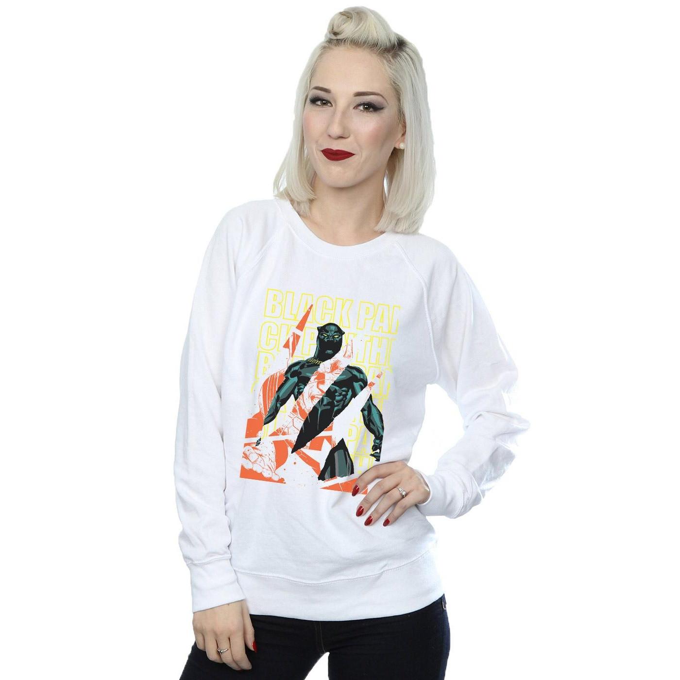 MARVEL  Avengers Black Panther Collage Sweatshirt 