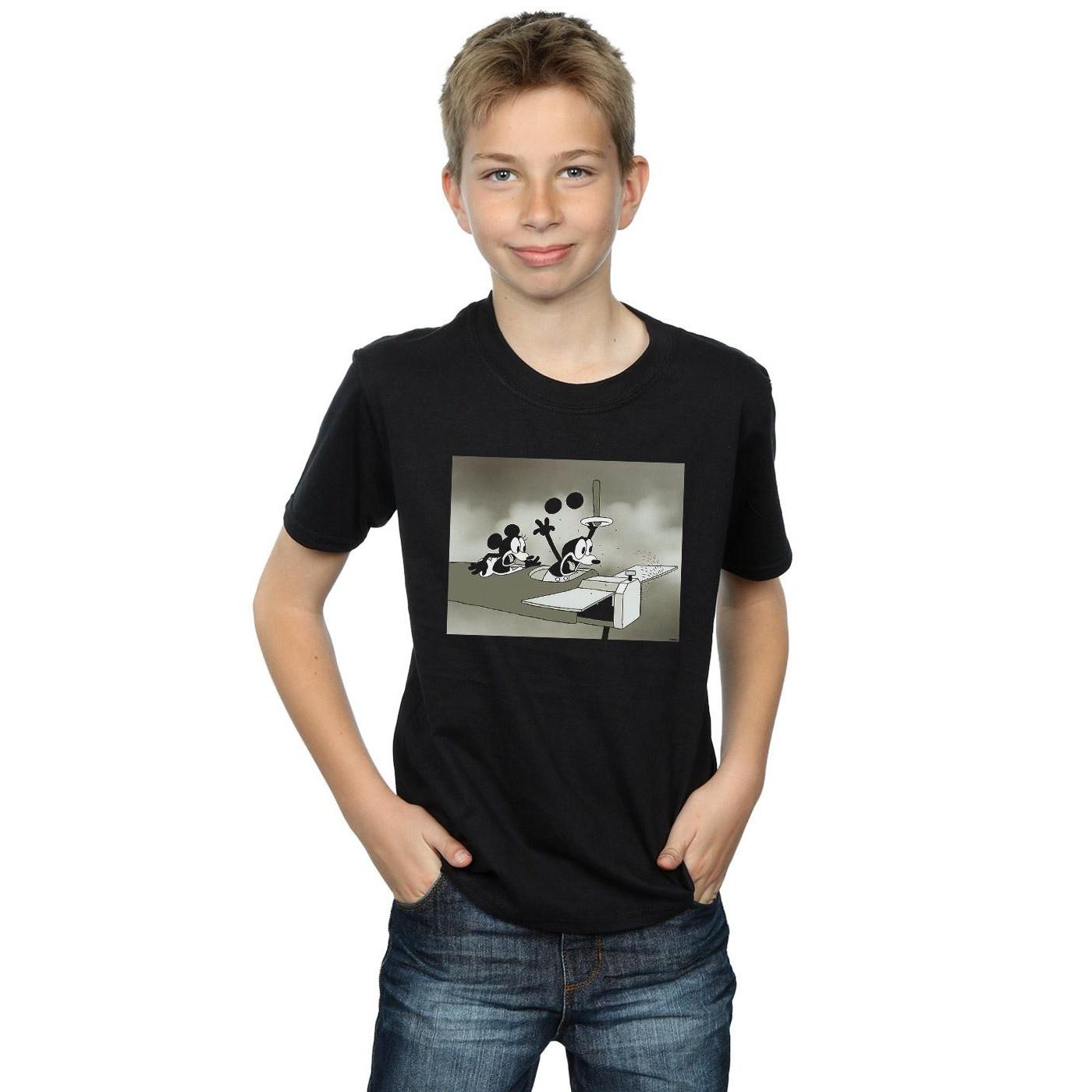 Disney  Tshirt MICKEY MOUSE CRAZY PILOT 