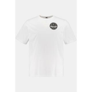 JP1880  T-shirt con stampa sul retro, scollo a girocollo e mezze maniche 