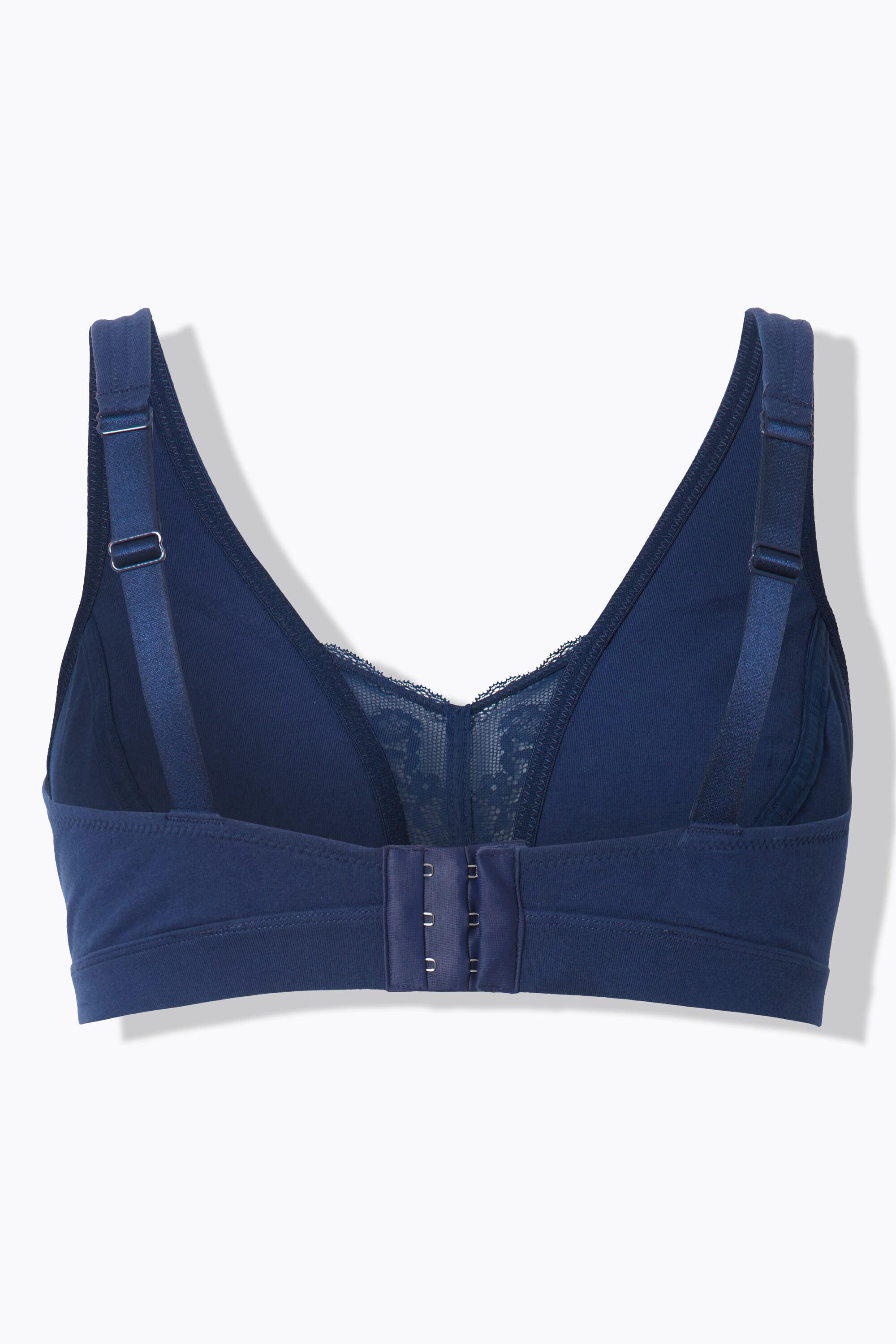 Ulla Popken Bralette Empiècement Dentelle Sans Armature Bonnet C-E  