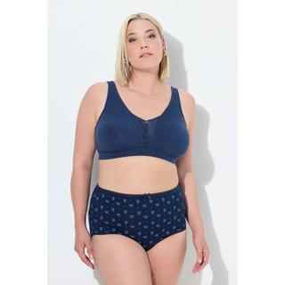 Ulla Popken Bralette Empiècement Dentelle Sans Armature Bonnet C-E  