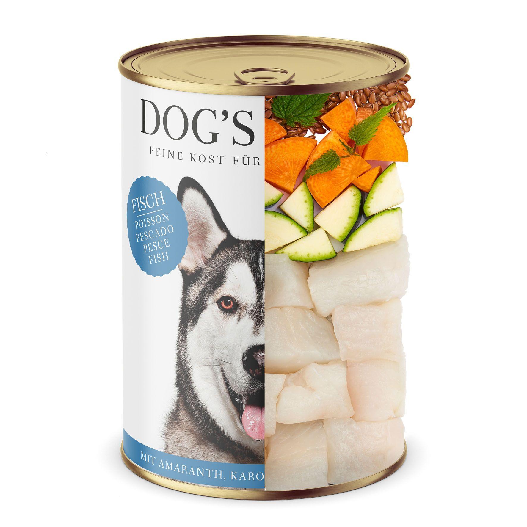 Dog's Love  Classic Adult Fisch Amaranth Karotte und Löwenzahn - Multipack 