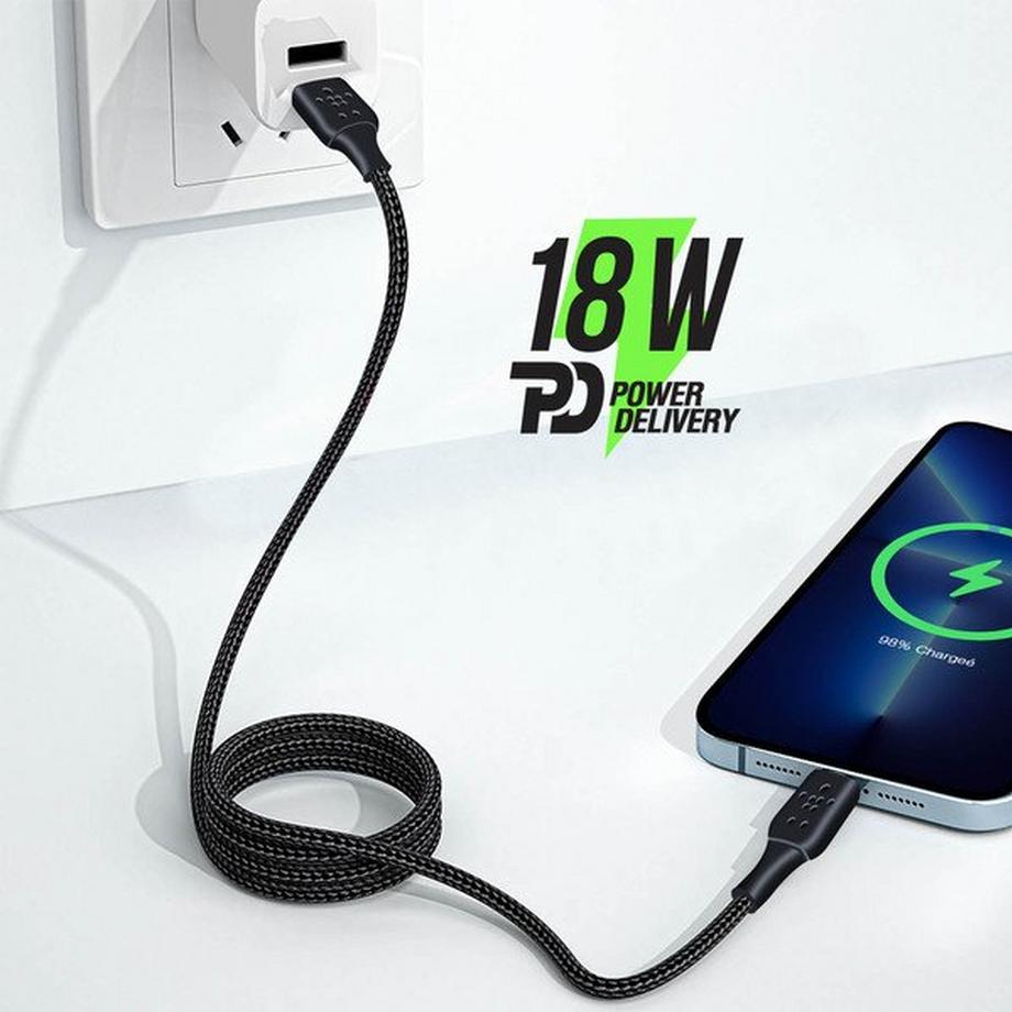 belkin  Belkin USB-C /Lightning Kabel 2m Schwarz 