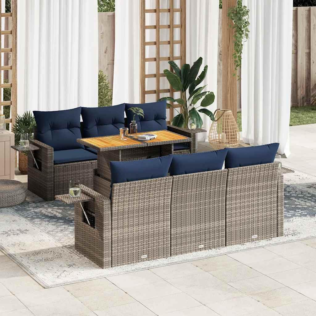 VidaXL Gartensofa set poly-rattan  