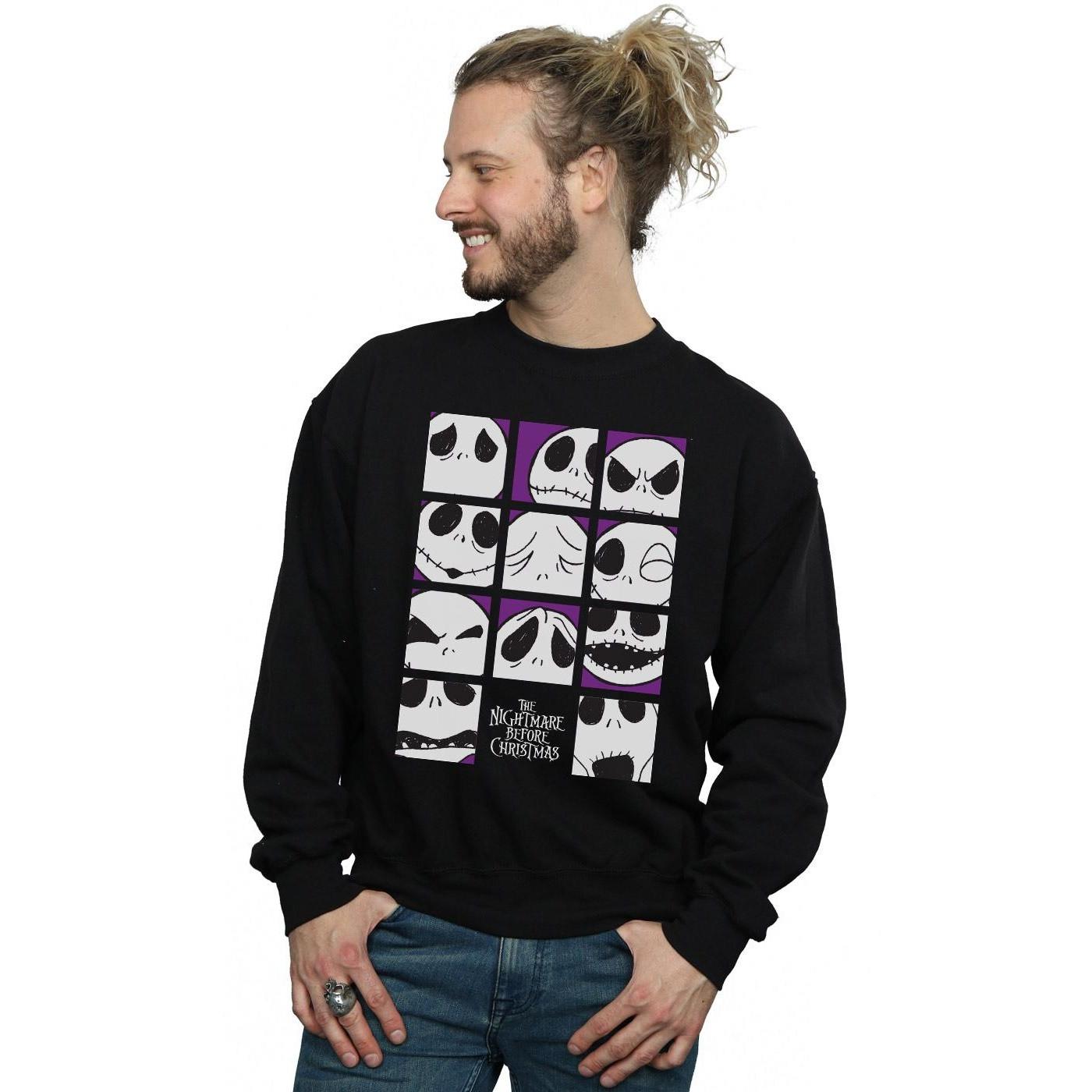 Disney  Nightmare Before Christmas Many Faces Of Jack Sweatshirt 