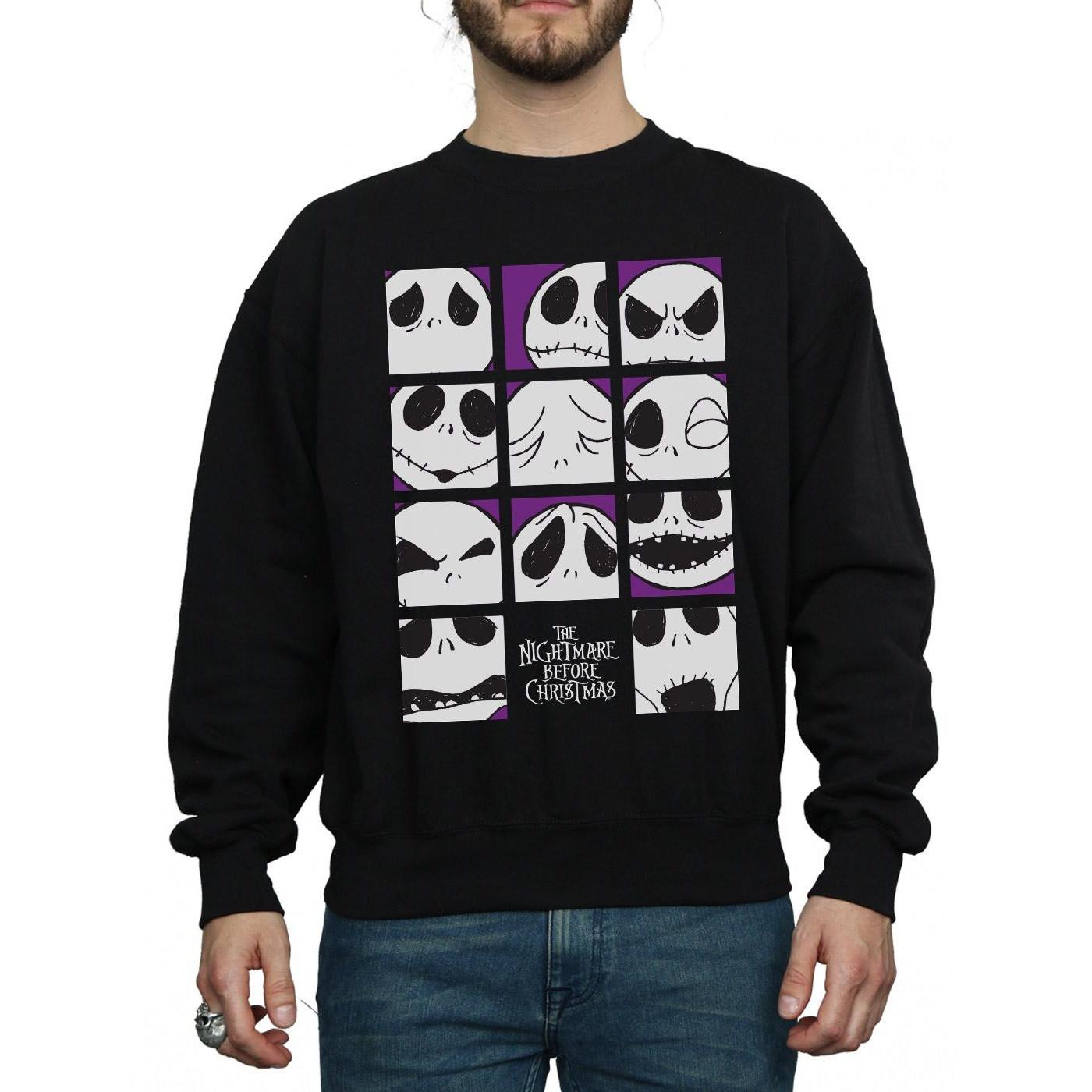 Disney Nightmare Before Christmas Many Faces Of Jack Sweatshirt  