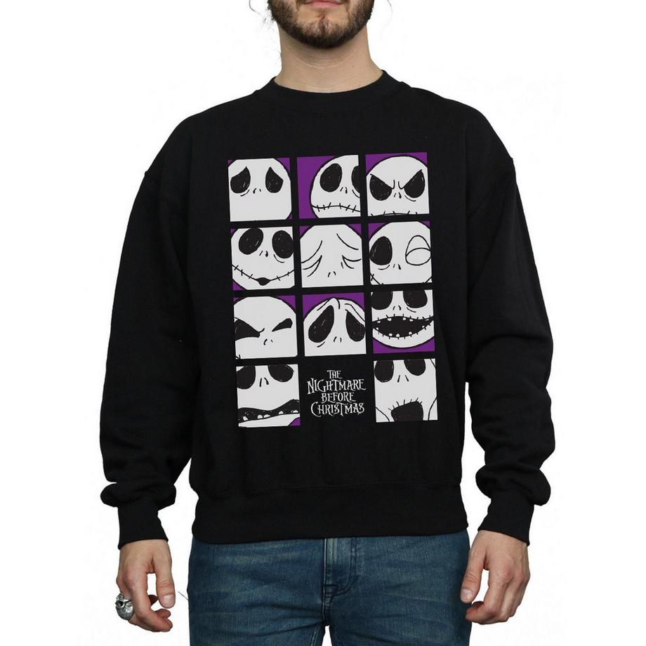 Disney Nightmare Before Christmas Many Faces Of Jack Sweatshirt  