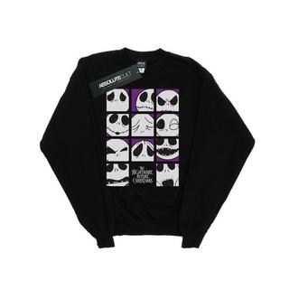 Disney Nightmare Before Christmas Many Faces Of Jack Sweatshirt  