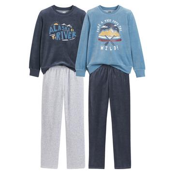 2er-Pack Pyjamas mit Bergmotiven