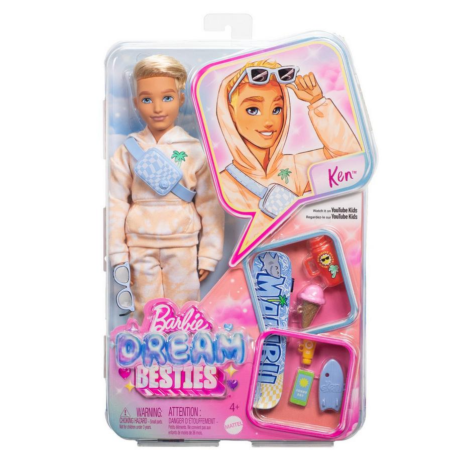 Barbie  Dream Besties Ken mit Skateboard 