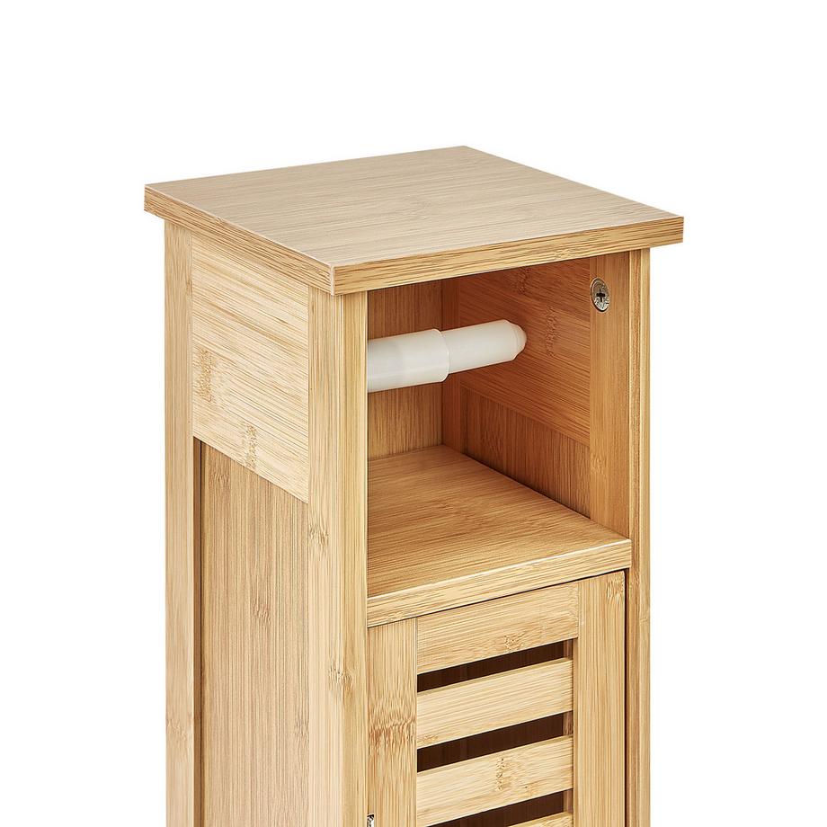 Beliani Toilettenpapier-Schrank aus Bambusholz  OLATHE  