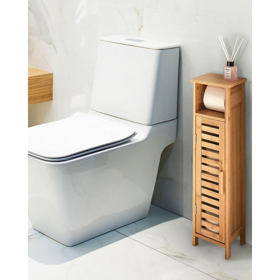 Beliani Toilettenpapier-Schrank aus Bambusholz  OLATHE  