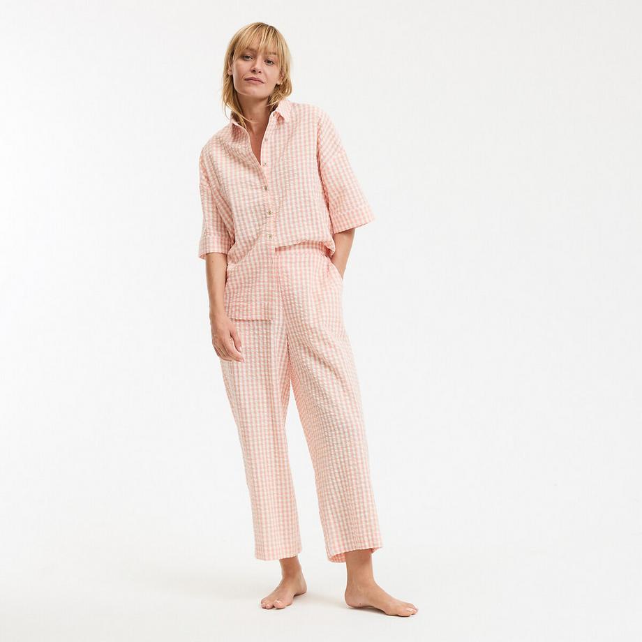 Seersucker-Pyjama