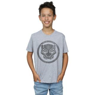 MARVEL  Black Panther Distressed Icon TShirt 