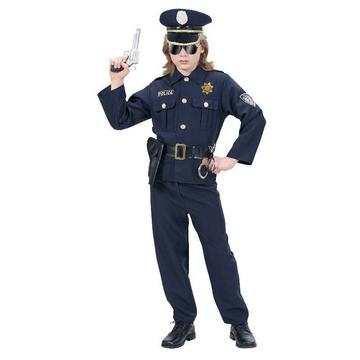 WIDMANN Poliziotto (Casacca, Pantaloni, Cintura Con Fondina, Cappello) (140 Cm / 8-10 Years)
